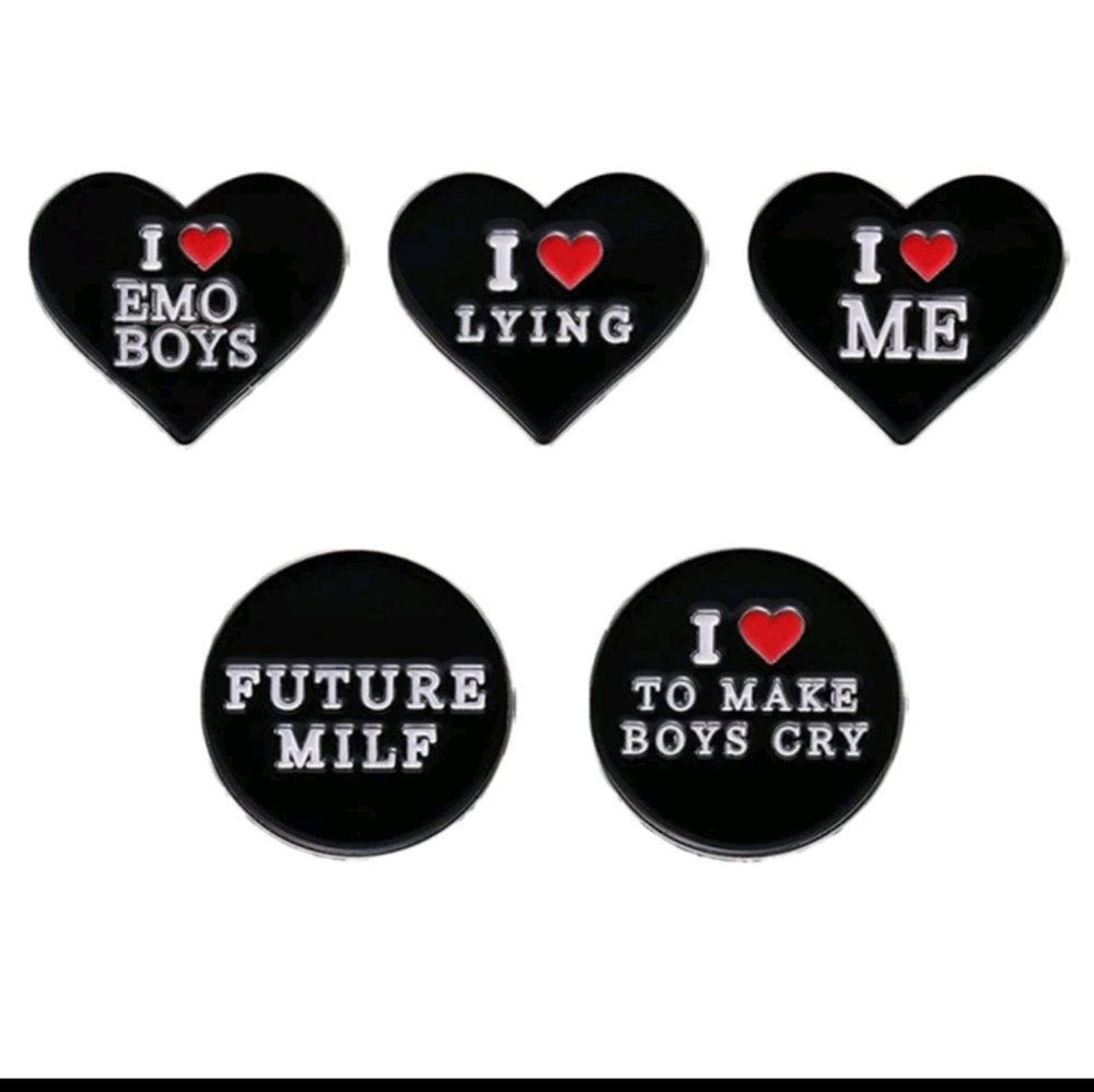 5 Enamel Pin Bundle
